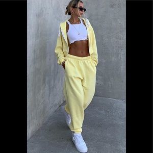 Yellow PLT Sweatpants/Joggers